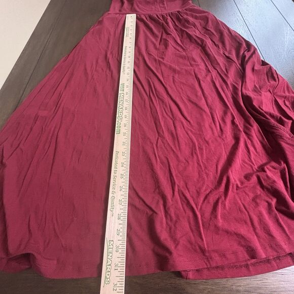 A New Day Women's Long Sleeve Knit Ballet Maxi Dress Burgundy Size Small - NEW! - Picture 11 of 13
